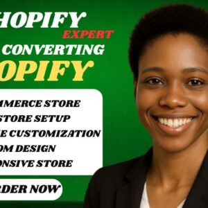 I will do shopify store design, redesign, shopify dropshipping store, shopify website