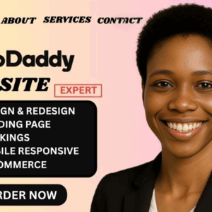 I will do godaddy website design, godaddy website redesign, godaddy website